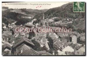 Old Postcard Plombieres Les Bains Vue Generale Taking Of The Virgin