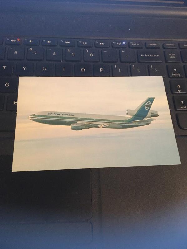 Vintage Postcard: Air New Zealand DC10 Series 30 Airplane 