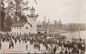 US Life Saving Station Seattle WA Unused AYPE Robert Reid Postcard H42