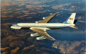 Air Force One Boeing VC-137C Airplane Postcard UNP VTG Unused Vintage 