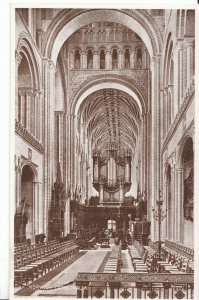 Norfolk Postcard - Interior of Norwich Cathedral - West   ZZ2595