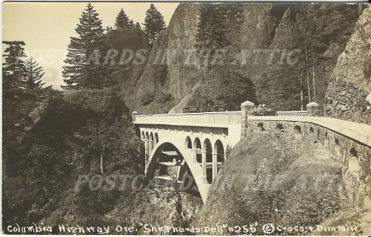 Shepherds Dell on Columbia Highway Oregon RPPC Vintage Real Photograph Postcard