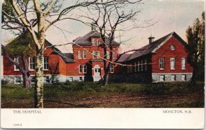 The Hospital Moncton NB New Brunswick c1911 Postcard F12