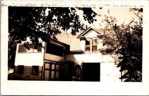 RPPC Nurses Quarters and Garages, Mallison Hospital Augusta KS Vtg Postcard V47