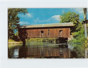 Postcard Waterloo Covered Bridge, Warner, New Hampshire