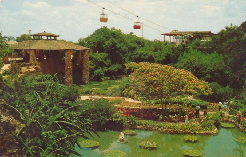 San Antonio TX, Texas - Sky Ride over Sunken Gardens