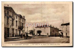 Old Postcard Castres A corner from the Place de L & # 39Hotel City