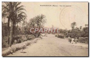 Postcard View Of Old Marrakesh Surroundings