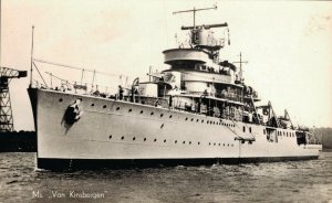 Ms. Van Kinsbergen Minesweeper Battleship RPPC  06.25