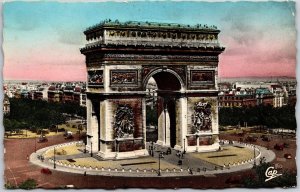 L'Arc De Triomphe Paris France Monument Postcard