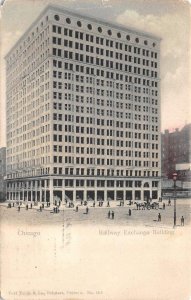 CHICAGO, IL  Illinois        RAILWAY EXCHANGE BLDG          1909 UDB Postcard