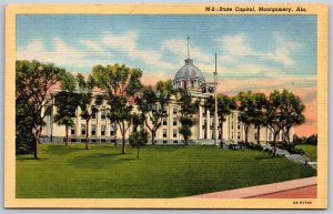 Vtg Montgomery Alabama AL State Capitol 1930s View Unposted Postcard