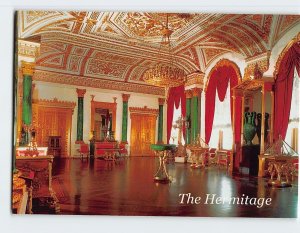 Postcard The Malachite Drawing Room, The Hermitage, St. Petersburg, Russia