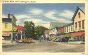 Main St., Gas Station in Bridgton, Maine