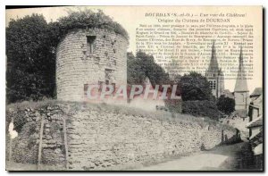 Old Postcard Dourdan S and O screen A du Chateau origin Chateau de Dourdan