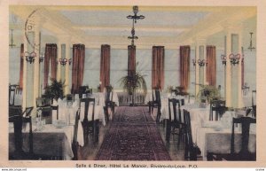 RIVIERE DU LOUP, Quebec, Canada, PU-1938; Salle A Diner, Hotel Le Manoir