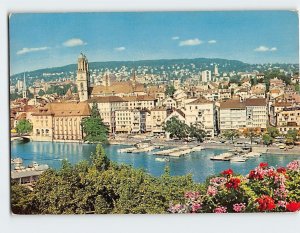 Postcard Blick auf Limmatquai, Zürich, Switzerland