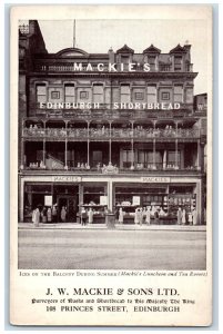 c1950 Mackie Sons Edinburgh Shortbread Food Section Palace Industry SC Postcard
