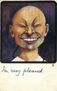 china, Caricature Chinese Man, I'm very Pleased (1905) Tuck Postcard