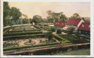 Mount Vernon Virginia Flower Garden Vintage Postcard C120