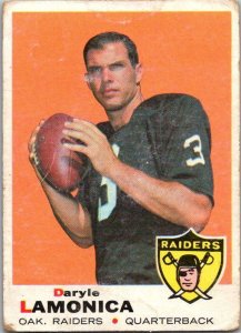 1969 Topps Football Card Daryle Lamonica Oakland Raiders sk5577