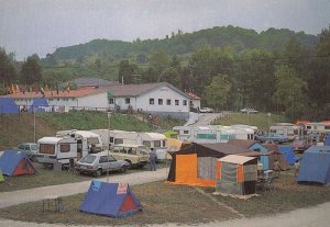 Camping Covadonga Soto De Cangas De Onis Swiss Camp Tent Field Postcard
