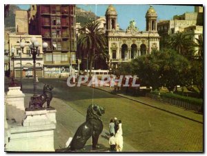 Modern Postcard Oran Opera and the Lions of the City Hall