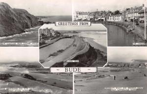 BUDE CORNWALL UK MULTI PHOTO GREETINGS POSTCARD