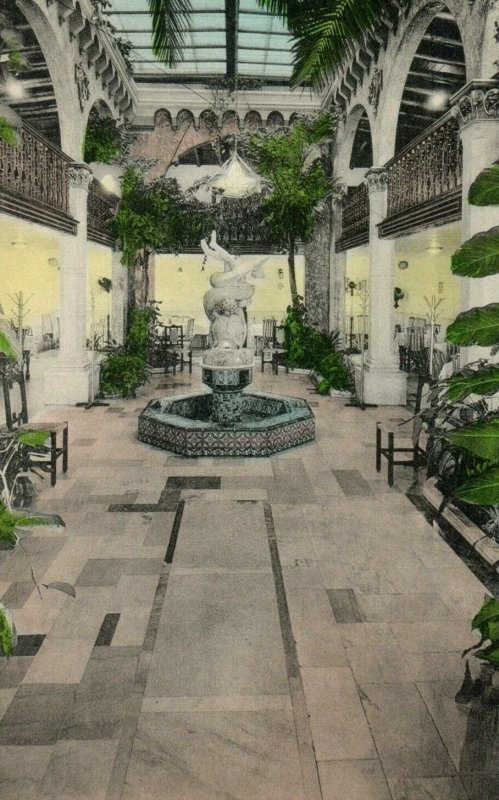 C. 1910 The Patio Restaurant Ybor City Tampa Hand Colored FL Postcard F58