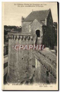 Old Postcard Fougeres Chateau La Tour Raoul