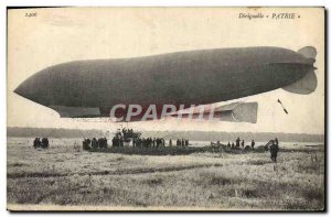 Old Postcard Aviation Zeppelin Airship Patrie