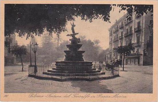 Italy Palermo Fontan del Garraffo in Piazza Marina