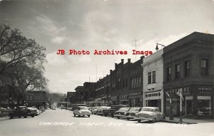 IA, Red Oak, Iowa, RPPC, Coolbaugh Street, Business Area, Cook Photo No 3A56