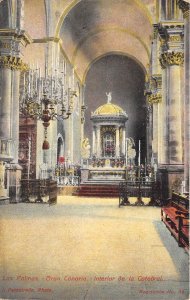 US25 postcard Spain Gran Canaria Las Palmas cathedral interior canarias canary