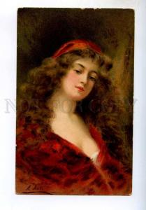 245029 Lady in Red LONG HAIR by Angelo ASTI vintage H&S color