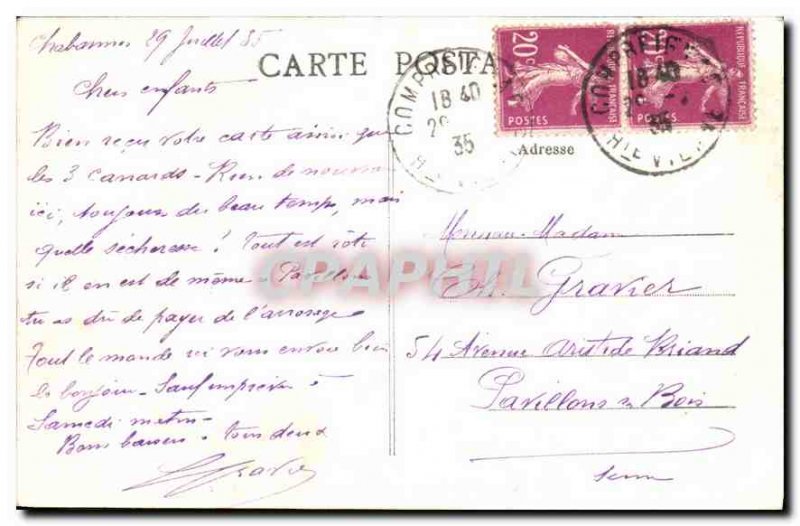 Old Postcard Compreignac Haute Vienne Pond Pontabrier