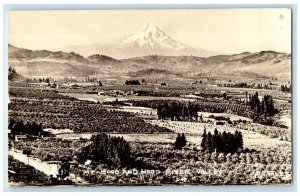 c1940's View Of Mt. Hood And Wood River Valley Oregon OR RPPC Photo Postcard