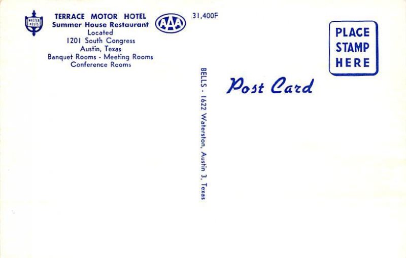 Terrace Motor Hotel Postcard