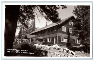 1946 Tamarack Lodge Motel Mammoth Lakes California RPPC Photo Vintage Postcard