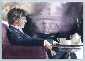 BENEDICT CUMBERBATCH Sherlock Holmes Movie Series Tea Party Russian NEW postcard