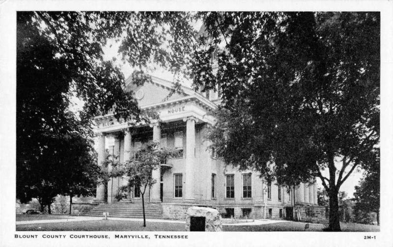 Maryville Tennessee Court House Vintage Postcard JD933884