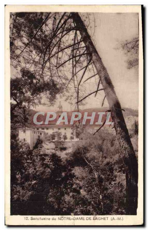 Postcard Old Shrine of Our Lady of Laghet A M