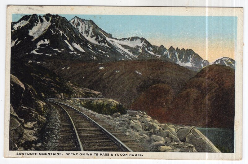 Sawtooth Mountains, Scene on White Pass & Yukon Route