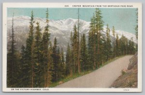 Victory Highway Colorado~Crater Mountain @ Berthoud Pass Road~Vintage Postcard 