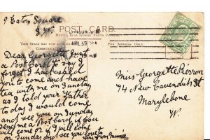 Genealogy Postcard - Family History - Pierron - Marylebone - London BH4862