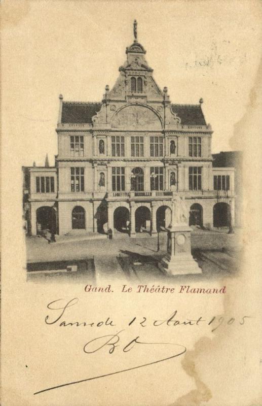 belgium, GAND GENT, Le Theatre Flamand, Theater (1905)