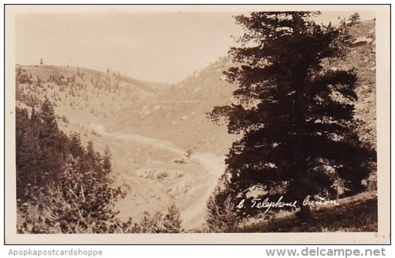 Telephone Canon Laramie Wyoming Real Photo