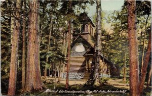 Mission of Transfiguration Blue Mountain Lake Adirondacks NY Postcard H44