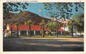 THE DESERT INN Palm Springs, California Roadside c1920s Vintage Postcard
