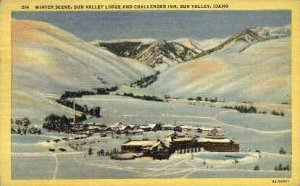 Winter Scene - Sun Valley, Idaho ID
